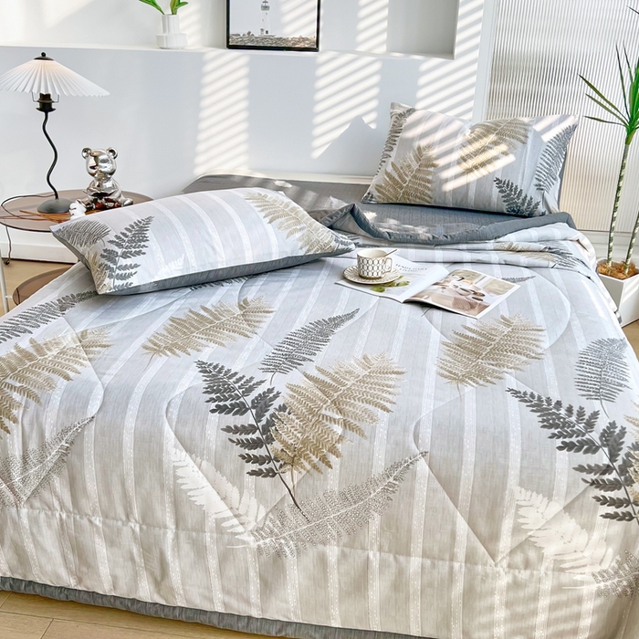 91家纺网 家纺一手货源 找家纺 黛妮雅 2026新款全棉夏被四件套单件夏被单双人空调被学生夏凉被 密恋