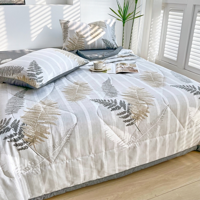 91家纺网 家纺一手货源 找家纺 黛妮雅 2026新款全棉夏被四件套单件夏被单双人空调被学生夏凉被 密恋