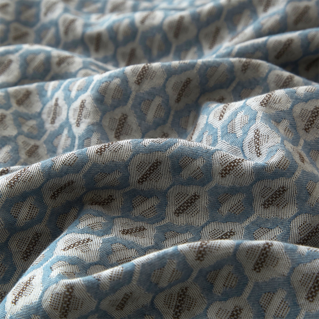 91家纺网 家纺一手货源 找家纺 曼秀琳家纺 2026新款全棉纯棉色织大提花四件套 克汀-兰咖