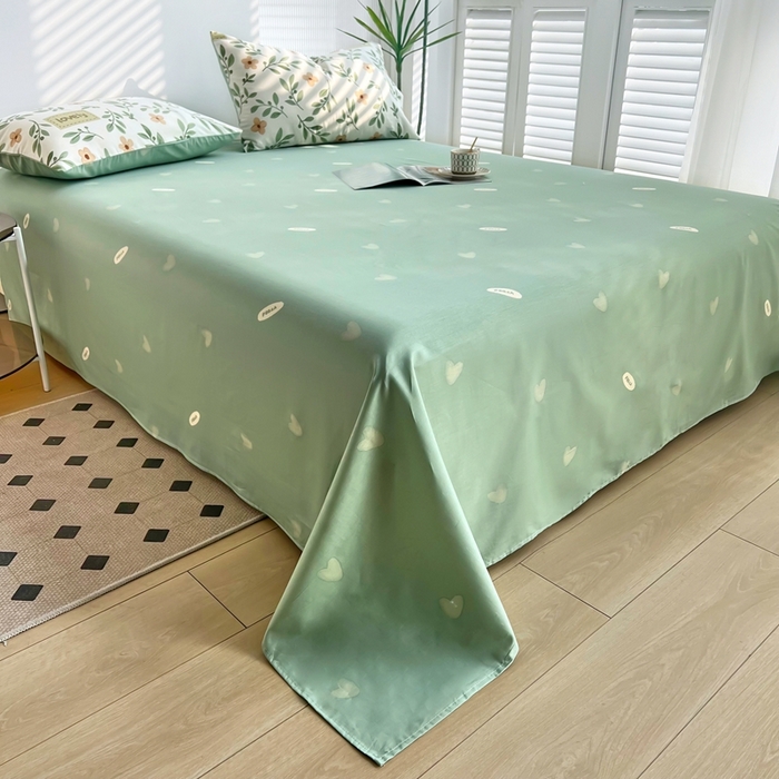 91家纺网 家纺一手货源 找家纺 黛妮雅 2026新款全棉夏被四件套单件夏被单双人空调被学生夏凉被 青柠薄荷