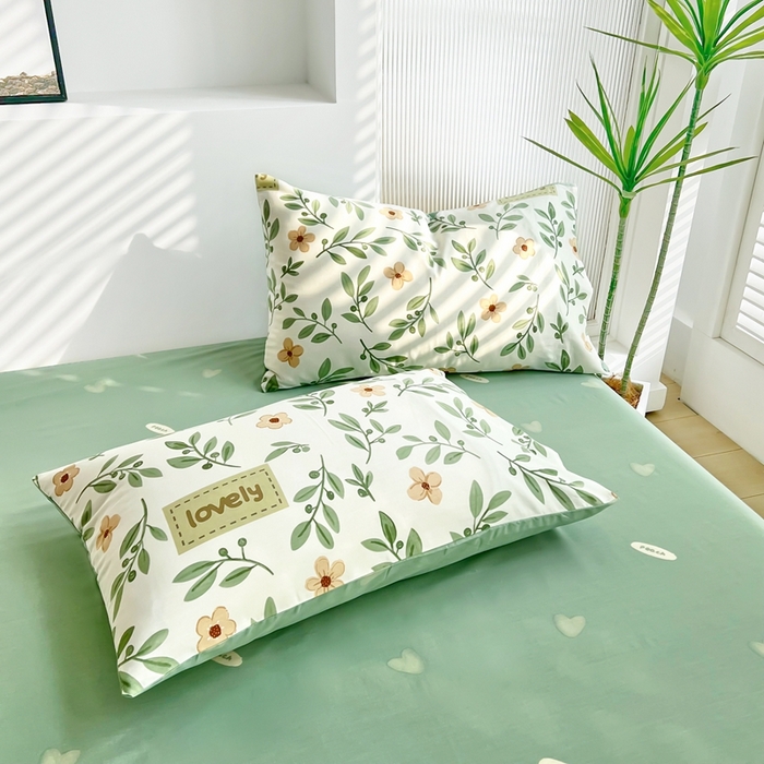 91家纺网 家纺一手货源 找家纺 黛妮雅 2026新款全棉夏被四件套单件夏被单双人空调被学生夏凉被 青柠薄荷