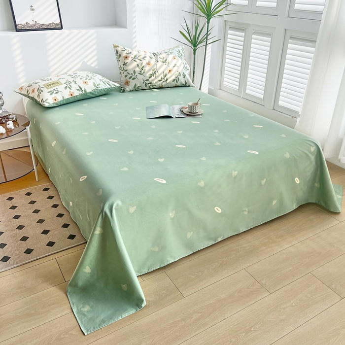 91家纺网 家纺一手货源 找家纺 黛妮雅 2026新款全棉夏被四件套单件夏被单双人空调被学生夏凉被 青柠薄荷