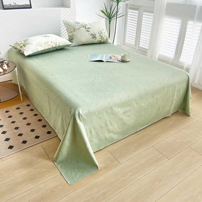 91家纺网 家纺一手货源 找家纺 黛妮雅 2026新款全棉夏被四件套单件夏被单双人空调被学生夏凉被 清风絮语