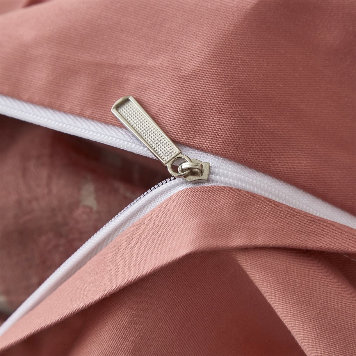 91家纺网 家纺一手货源 找家纺 曼秀琳家纺 2026新款全棉纯棉色织大提花四件套 竹花意-粉咖