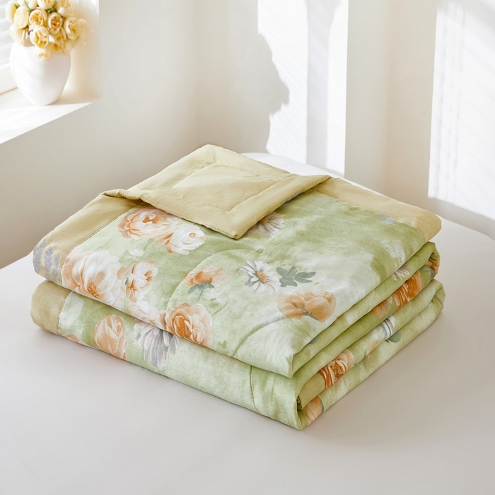 黛妮雅 2026新款全棉夏被四件套单件夏被单双人空调被学生夏凉被 幸福时光