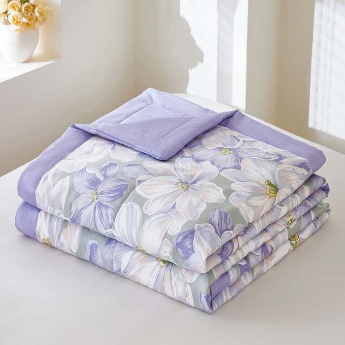 黛妮雅 2026新款全棉夏被四件套单件夏被单双人空调被学生夏凉被 一夜芳华