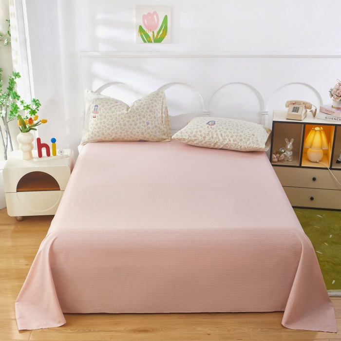 91家纺网 家纺一手货源 找家纺 黛妮雅 2026新款全棉夏被四件套单件夏被单双人空调被学生夏凉被 宅宅女孩