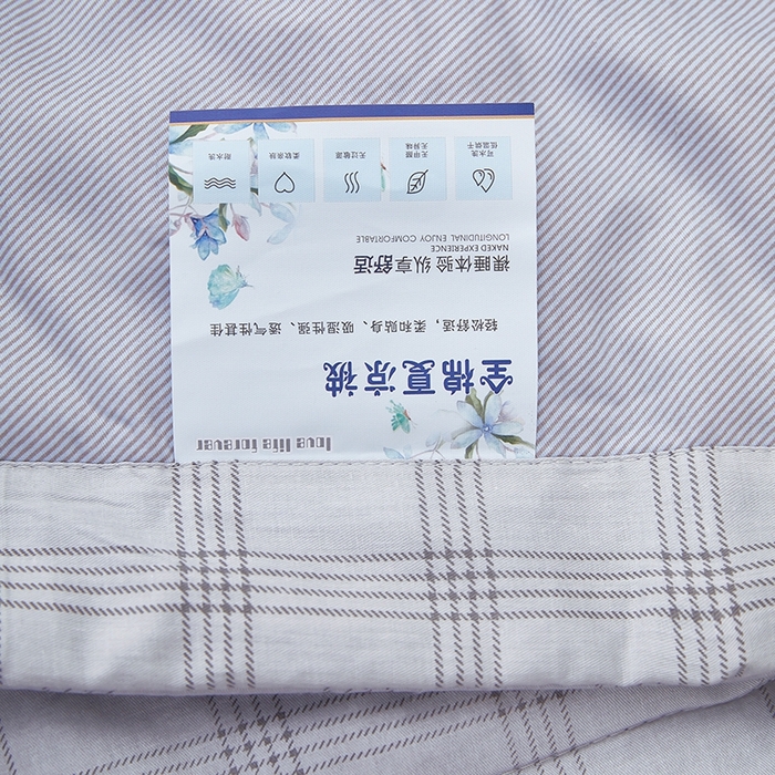 91家纺网 家纺一手货源 找家纺 黛妮雅 2026新款全棉夏被四件套单件夏被单双人空调被学生夏凉被 自由品格