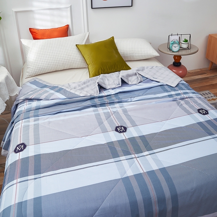 91家纺网 家纺一手货源 找家纺 黛妮雅 2026新款全棉夏被四件套单件夏被单双人空调被学生夏凉被 自由品格