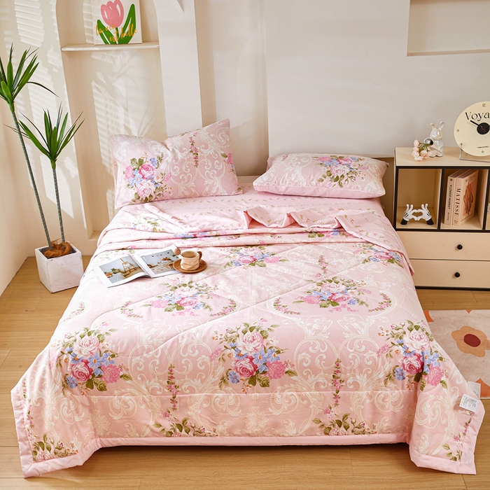 91家纺网 家纺一手货源 找家纺 （总1）黛妮雅 2026新款双面全棉羽丝夏被