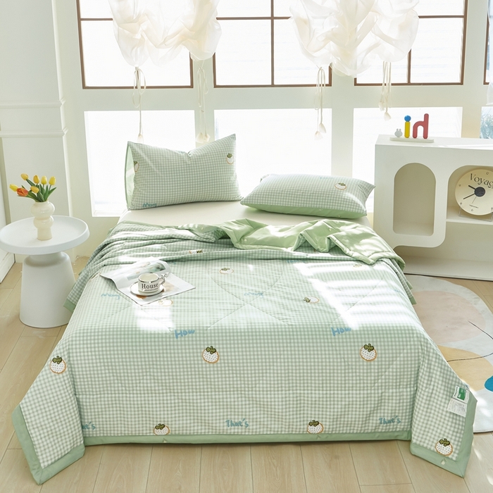 91家纺网 家纺一手货源 找家纺 （总1）黛妮雅 2026新款双面全棉羽丝夏被