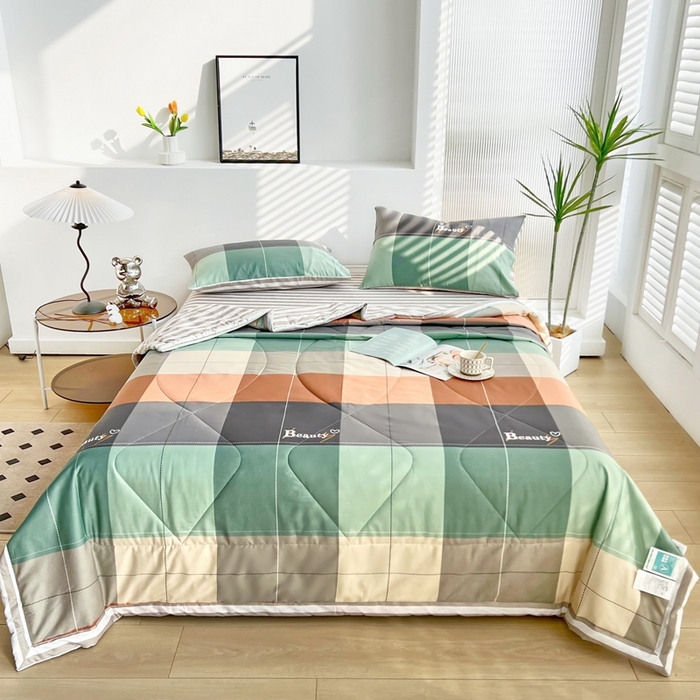 91家纺网 家纺一手货源 找家纺 （总1）黛妮雅 2026新款双面全棉羽丝夏被