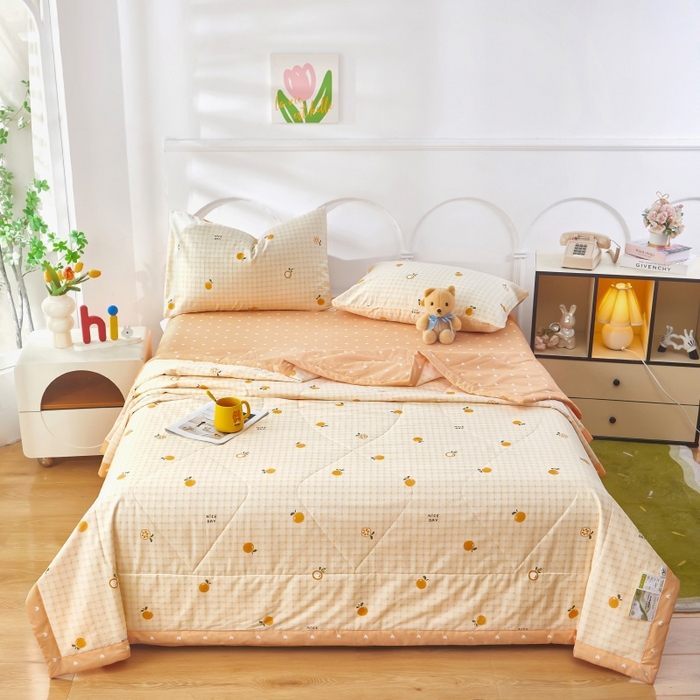 91家纺网 家纺一手货源 找家纺 （总1）黛妮雅 2026新款双面全棉羽丝夏被