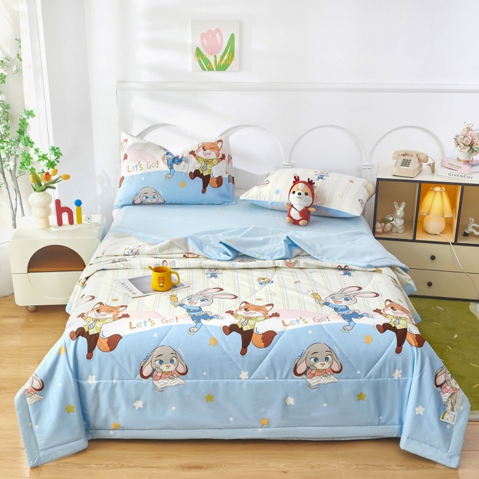 91家纺网 家纺一手货源 找家纺 （总1）黛妮雅 2026新款双面全棉羽丝夏被