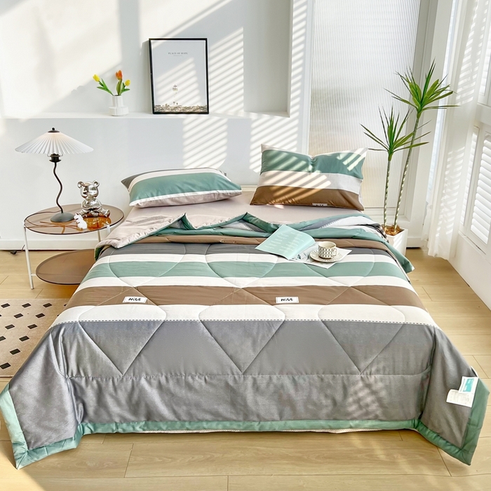 91家纺网 家纺一手货源 找家纺 （总1）黛妮雅 2026新款双面全棉羽丝夏被