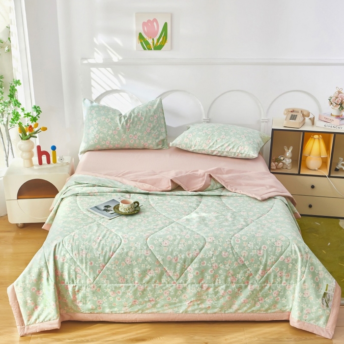 91家纺网 家纺一手货源 找家纺 （总1）黛妮雅 2026新款双面全棉羽丝夏被