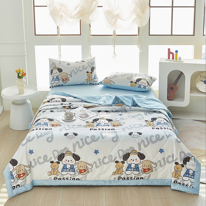 91家纺网 家纺一手货源 找家纺 （总1）黛妮雅 2026新款双面全棉羽丝夏被