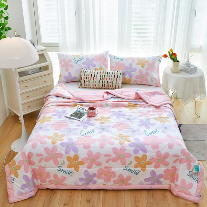 91家纺网 家纺一手货源 找家纺 （总1）黛妮雅 2026新款双面全棉羽丝夏被