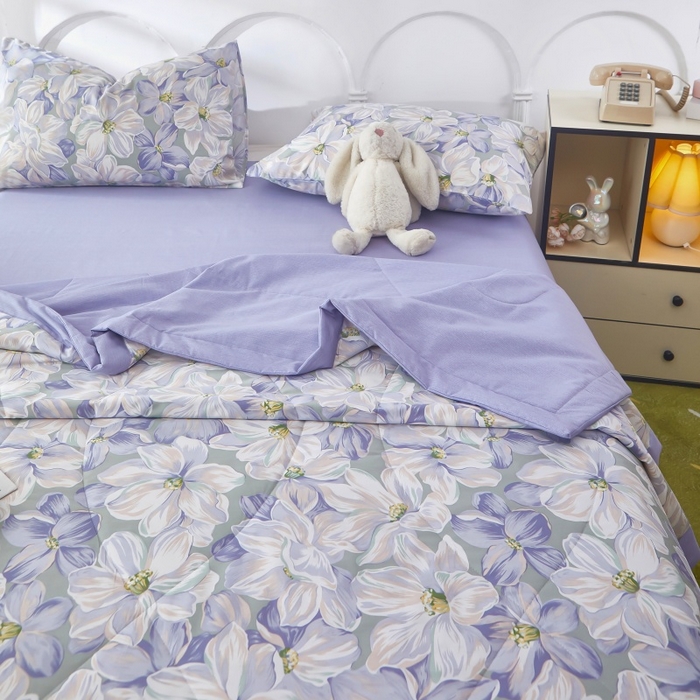 91家纺网 家纺一手货源 找家纺 （总1）黛妮雅 2026新款双面全棉羽丝夏被