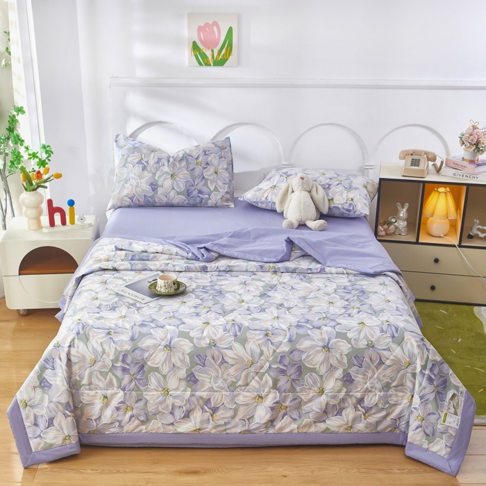 91家纺网 家纺一手货源 找家纺 （总1）黛妮雅 2026新款双面全棉羽丝夏被