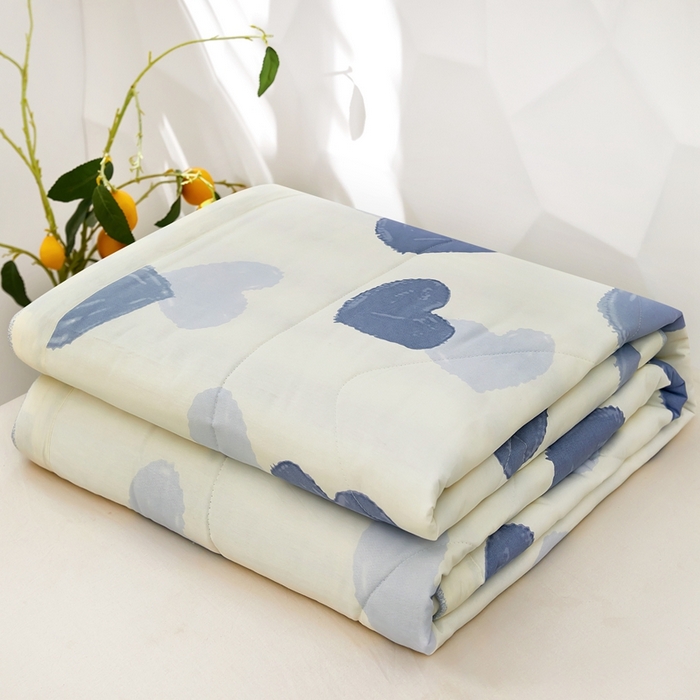 91家纺网 家纺一手货源 找家纺 黛妮雅 2026新款双面全棉羽丝夏被怦然心动