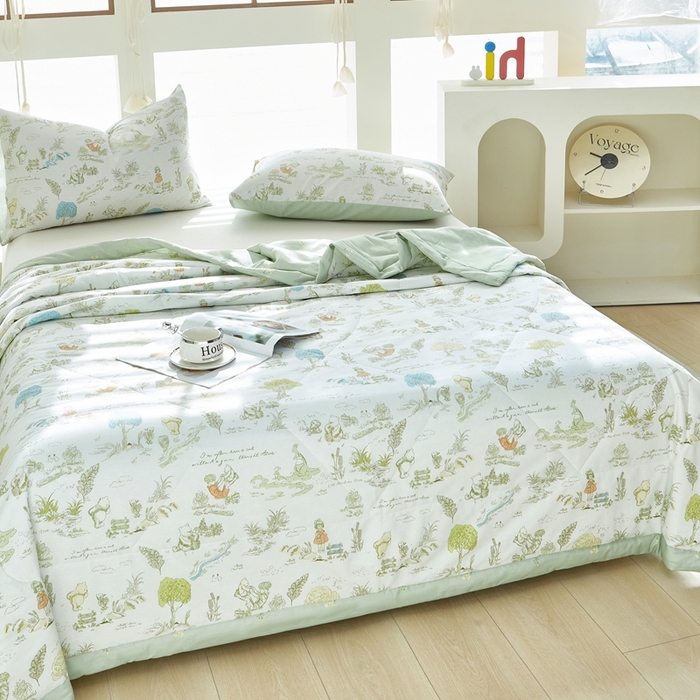 91家纺网 家纺一手货源 找家纺 黛妮雅 2026新款双面全棉羽丝夏被 童话故事