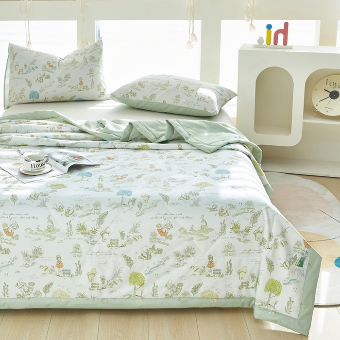 91家纺网 家纺一手货源 找家纺 黛妮雅 2026新款双面全棉羽丝夏被 童话故事