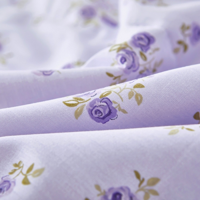 91家纺网 家纺一手货源 找家纺 黛妮雅 2026新款双面全棉羽丝夏被熏香-紫