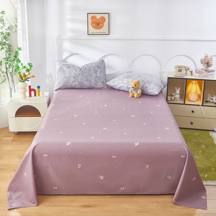 91家纺网 家纺一手货源 找家纺 黛妮雅 2026新款双面全棉羽丝夏被 紫苏