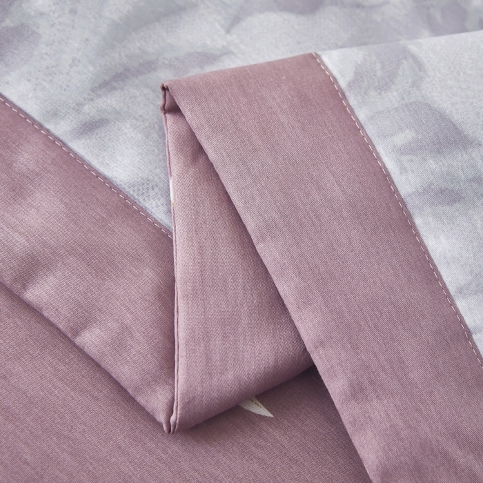 91家纺网 家纺一手货源 找家纺 黛妮雅 2026新款双面全棉羽丝夏被 紫苏