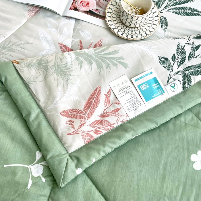 91家纺网 家纺一手货源 找家纺 黛妮雅 2026新款双面全棉羽丝夏被一览芳华