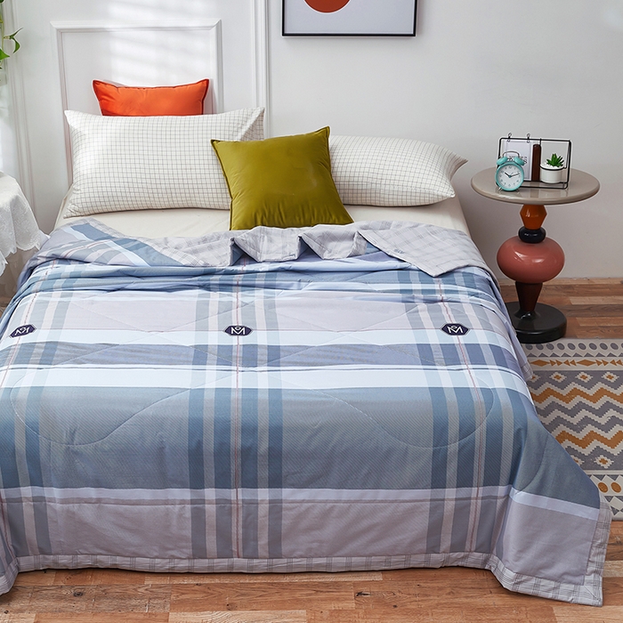 91家纺网 家纺一手货源 找家纺 黛妮雅 2026新款双面全棉羽丝夏被 自由品格