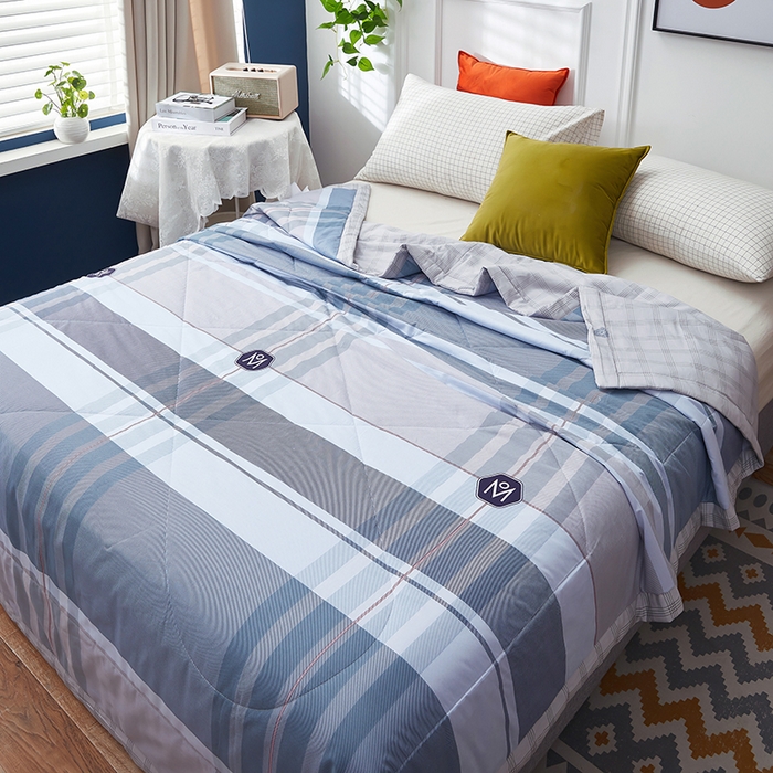 91家纺网 家纺一手货源 找家纺 黛妮雅 2026新款双面全棉羽丝夏被 自由品格