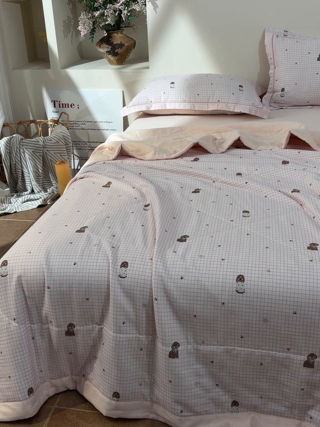 91家纺网 家纺一手货源 找家纺 （总）金昱纺 2026新款A类全棉双层纱新疆棉花夏被四件套（带检测报告，包检测，有微信+买家秀）