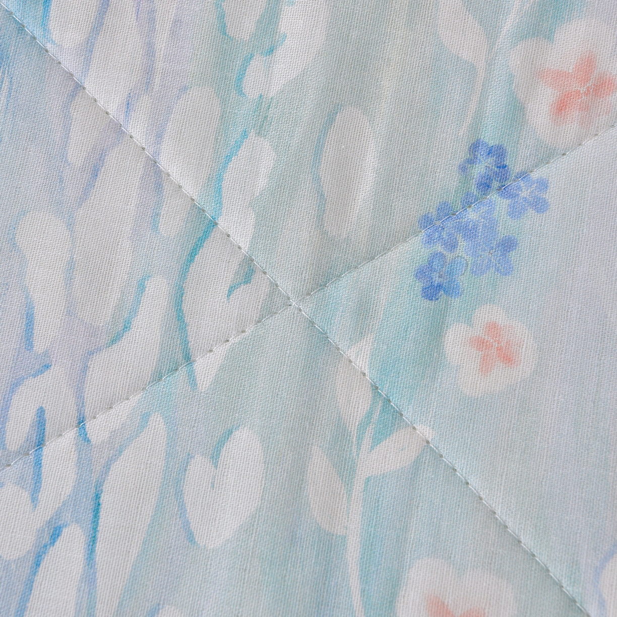 91家纺网 家纺一手货源 找家纺 金昱纺 2026新款A类全棉双层纱新疆棉花夏被四件套（带检测报告，包检测，有微信+买家秀） 禾棠映月-兰