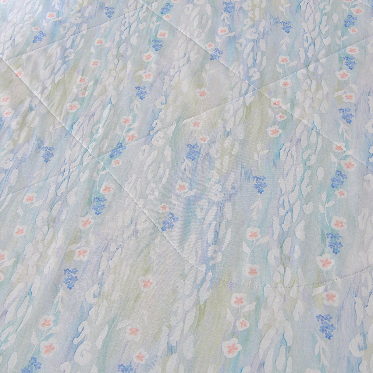 91家纺网 家纺一手货源 找家纺 金昱纺 2026新款A类全棉双层纱新疆棉花夏被四件套（带检测报告，包检测，有微信+买家秀） 禾棠映月-兰