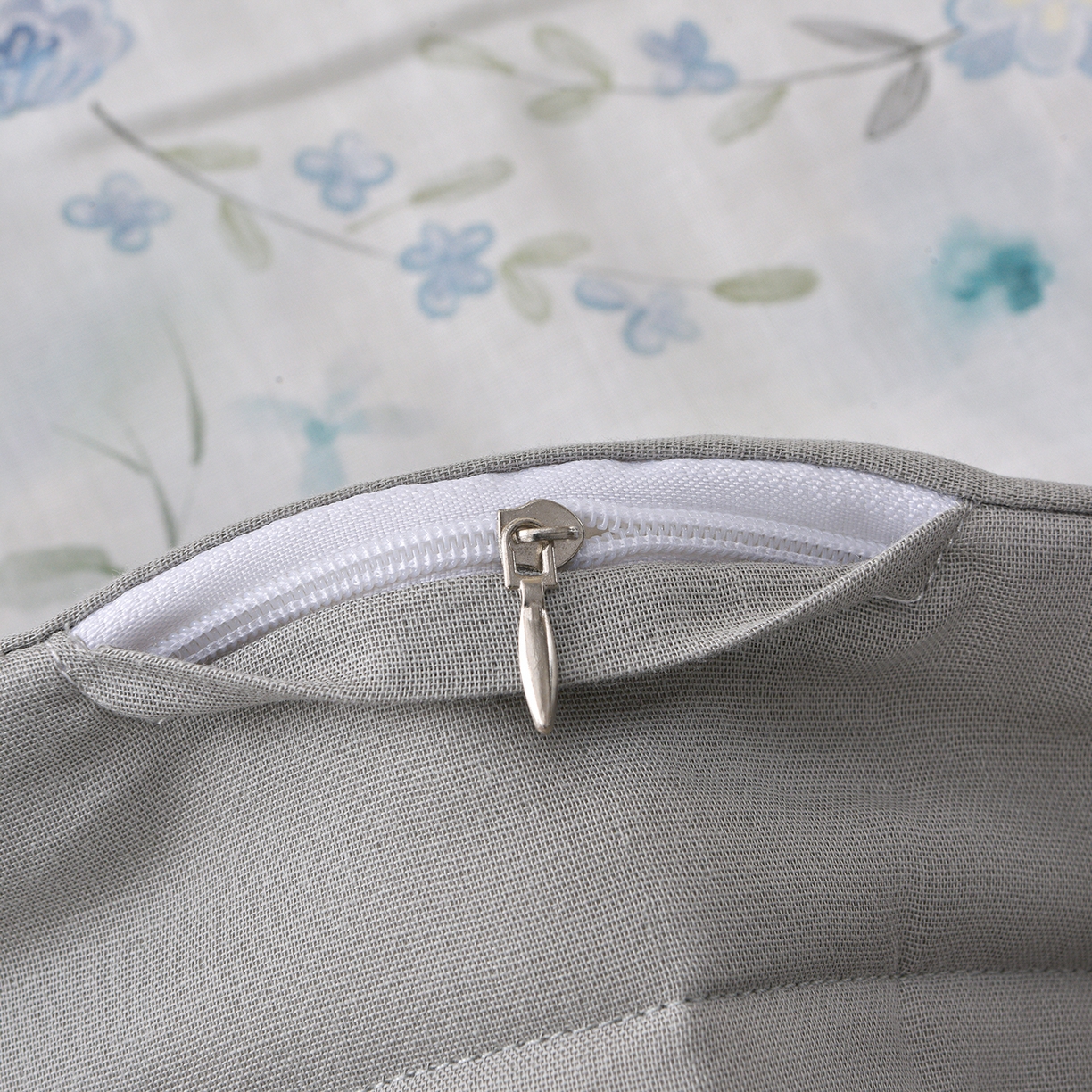 91家纺网 家纺一手货源 找家纺 金昱纺 2026新款A类全棉双层纱新疆棉花夏被四件套（带检测报告，包检测，有微信+买家秀） 莲礼枝-兰