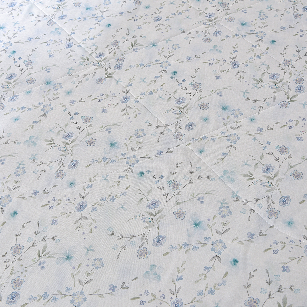 91家纺网 家纺一手货源 找家纺 金昱纺 2026新款A类全棉双层纱新疆棉花夏被四件套（带检测报告，包检测，有微信+买家秀） 莲礼枝-兰