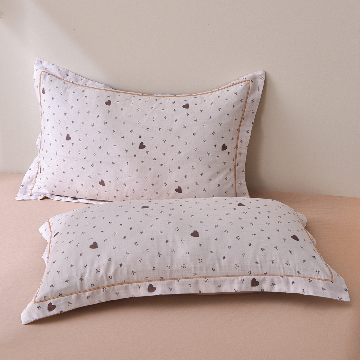 91家纺网 家纺一手货源 找家纺 金昱纺 2026新款A类全棉双层纱新疆棉花夏被四件套（带检测报告，包检测，有微信+买家秀） 甜心结-咖