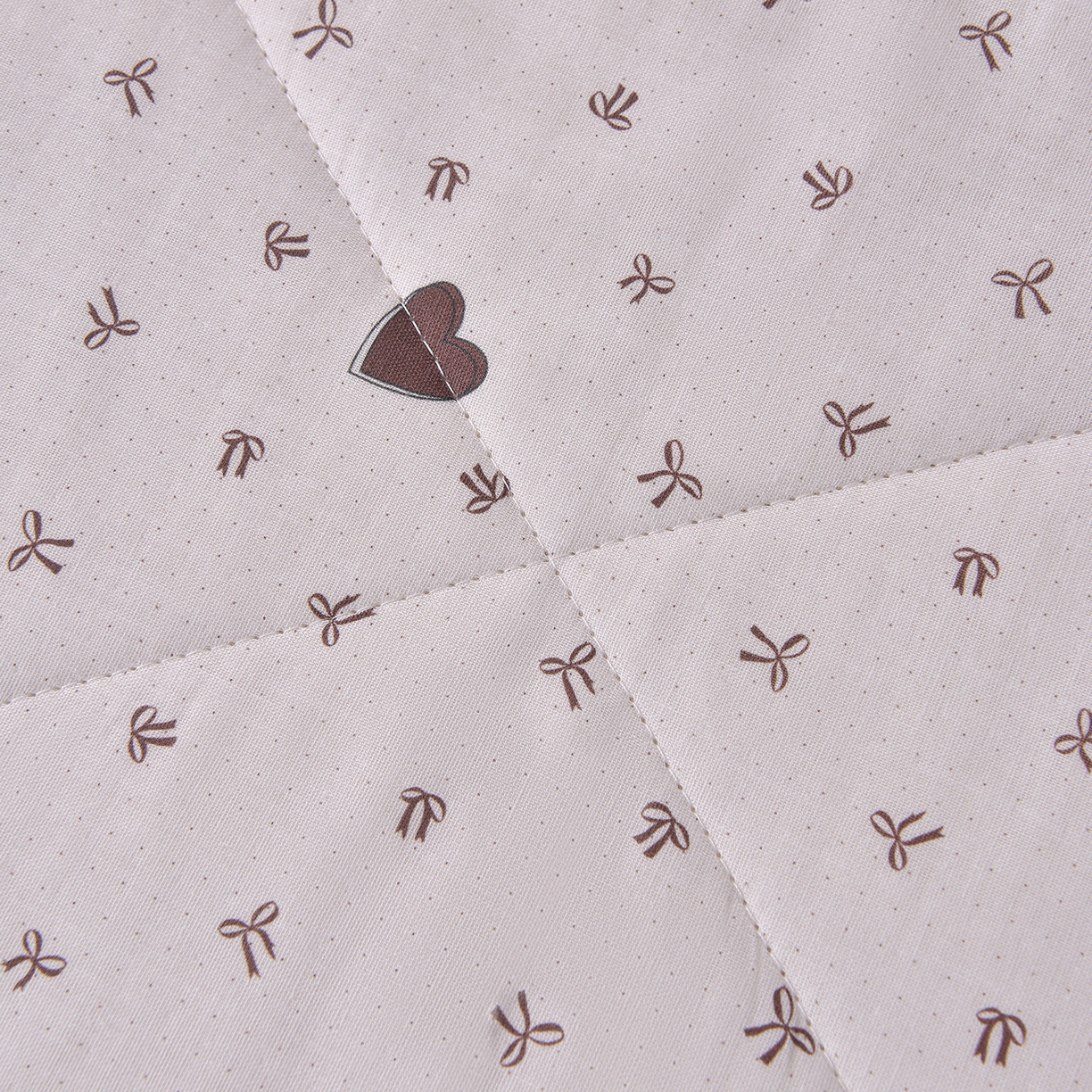 91家纺网 家纺一手货源 找家纺 金昱纺 2026新款A类全棉双层纱新疆棉花夏被四件套（带检测报告，包检测，有微信+买家秀） 甜心结-咖