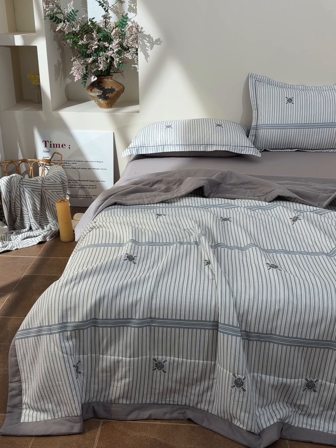 91家纺网 家纺一手货源 找家纺 金昱纺 2026新款A类全棉双层纱新疆棉花夏被四件套（带检测报告，包检测，有微信+买家秀） 泽西岛-兰