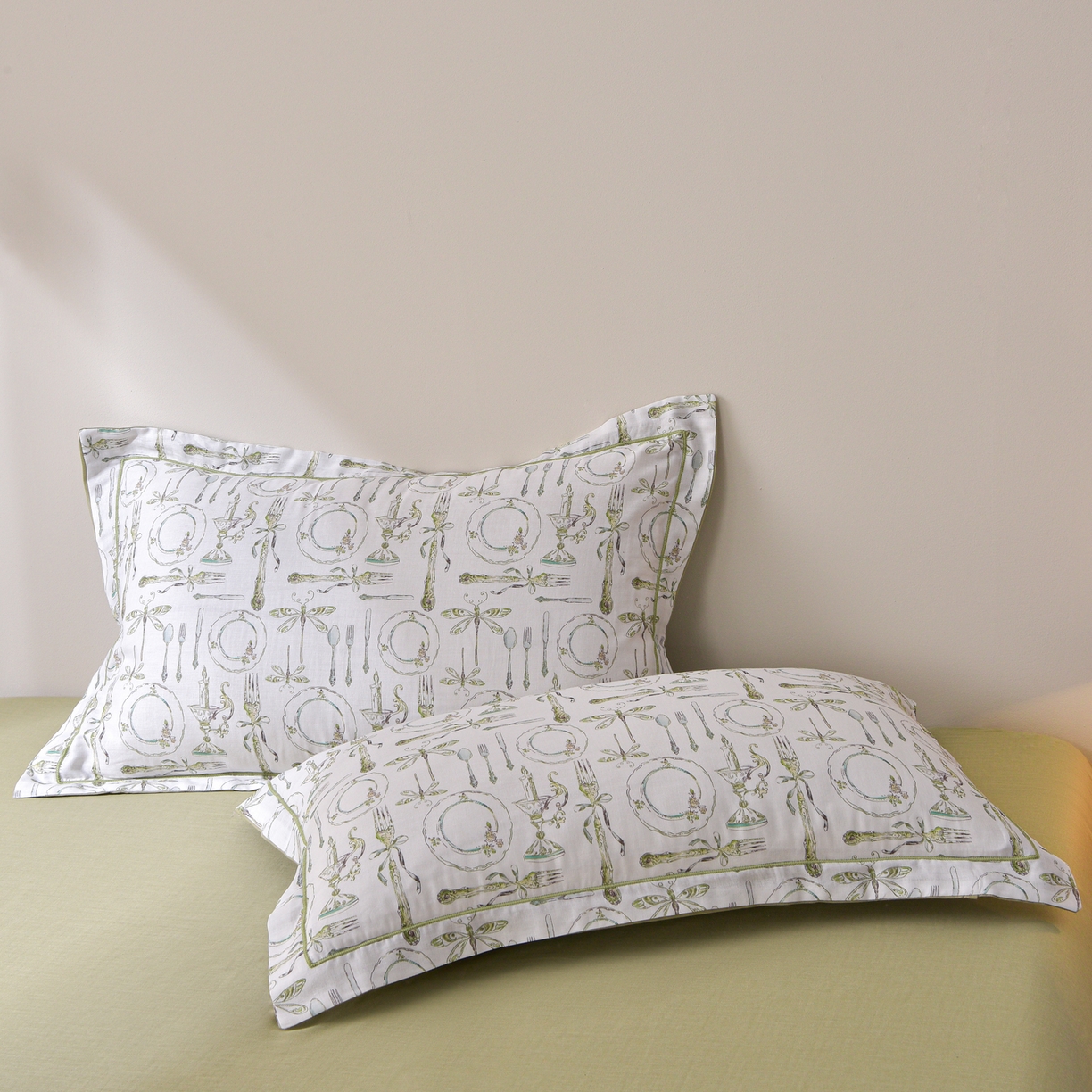 91家纺网 家纺一手货源 找家纺 金昱纺 2026新款A类全棉双层纱新疆棉花夏被四件套（带检测报告，包检测，有微信+买家秀） 中世纪-绿