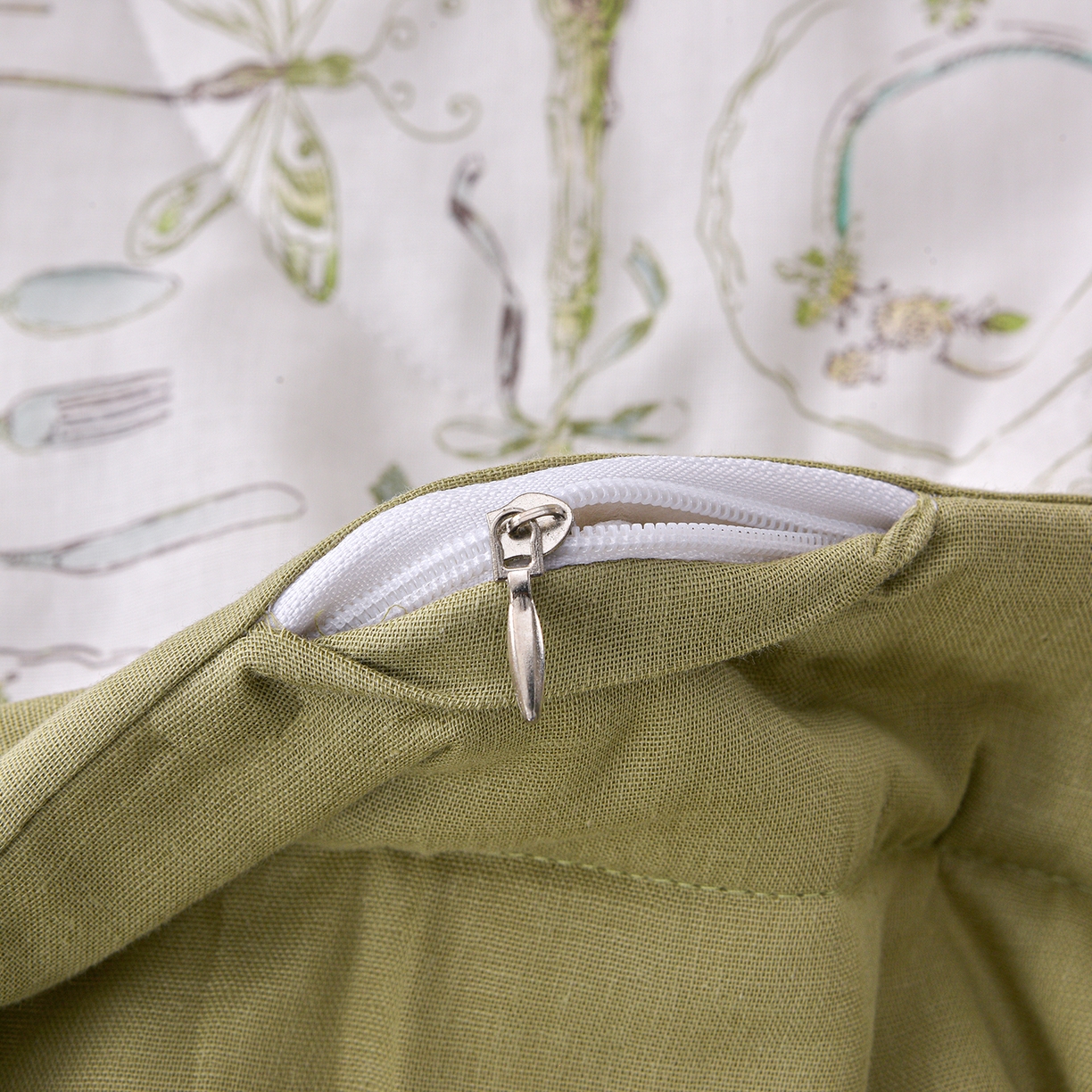 91家纺网 家纺一手货源 找家纺 金昱纺 2026新款A类全棉双层纱新疆棉花夏被四件套（带检测报告，包检测，有微信+买家秀） 中世纪-绿