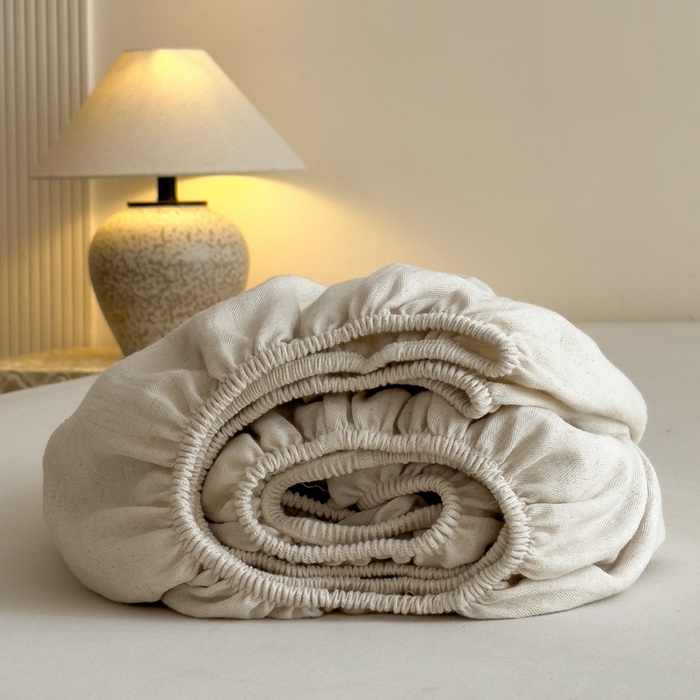 91家纺网 家纺一手货源 找家纺 （总）席世家 2026新款棉麻人字纹床笠