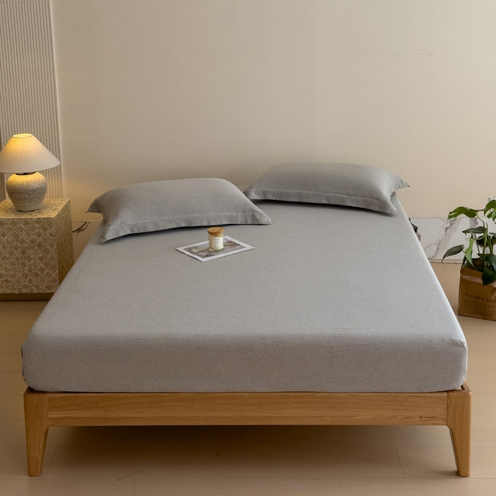 91家纺网 家纺一手货源 找家纺 （总）席世家 2026新款棉麻人字纹床笠