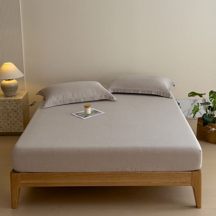 91家纺网 家纺一手货源 找家纺 （总）席世家 2026新款棉麻人字纹床笠