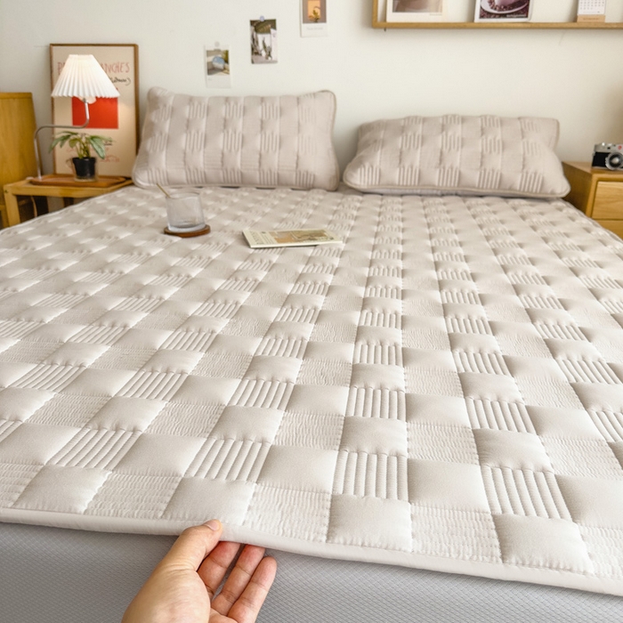 91家纺网 家纺一手货源 找家纺 （总）席世家 2026新款全棉抗菌大豆防水床笠