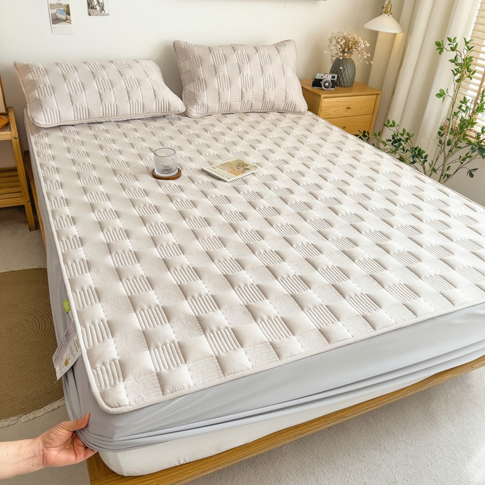 91家纺网 家纺一手货源 找家纺 （总）席世家 2026新款全棉抗菌大豆防水床笠