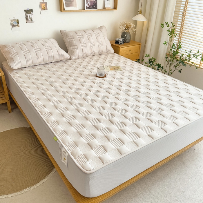 91家纺网 家纺一手货源 找家纺 （总）席世家 2026新款全棉抗菌大豆防水床笠