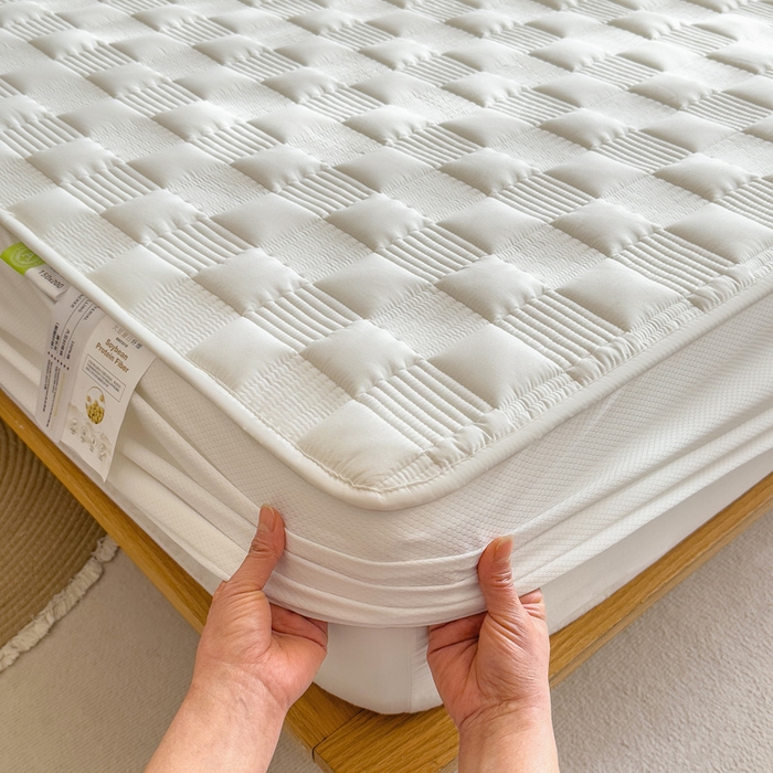 91家纺网 家纺一手货源 找家纺 （总）席世家 2026新款全棉抗菌大豆防水床笠